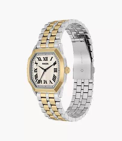 Harlow 33mm Three-Hand Two-Tone Stainless Steel Watch
