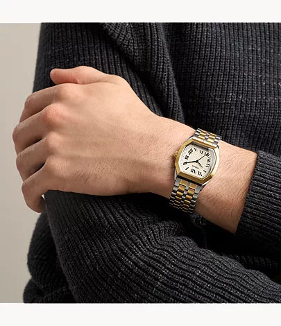 Harlow 33mm Three-Hand Two-Tone Stainless Steel Watch