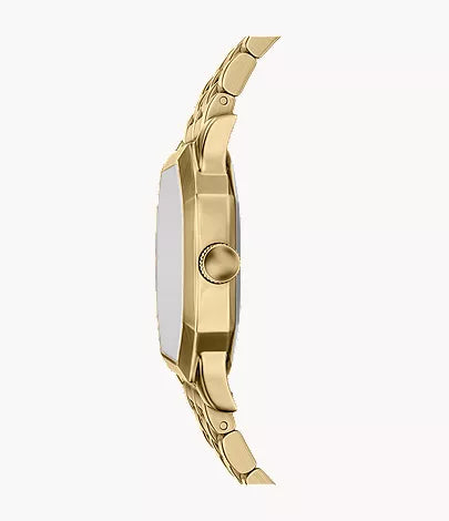 Harlow 33mm Three-Hand Gold-Tone Stainless Steel Watch