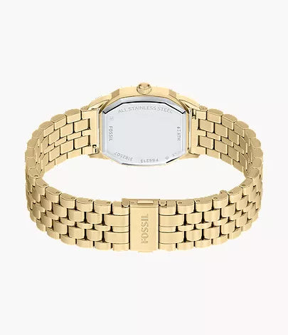 Harlow 33mm Three-Hand Gold-Tone Stainless Steel Watch