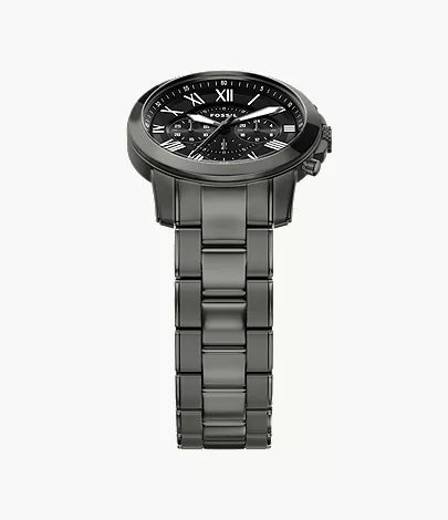 Grant 44mm Chronograph Smoke Stainless Steel Watch