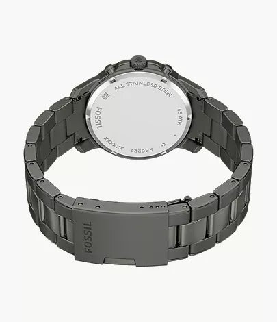 Grant 44mm Chronograph Smoke Stainless Steel Watch