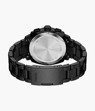 Machine 44mm Chronograph Black Stainless Steel Watch