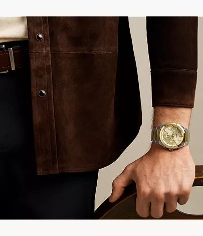 Everett 44mm Chronograph Two-Tone Stainless Steel Watch