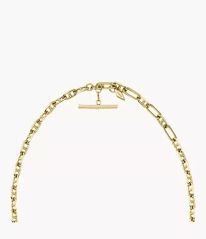Heritage D-Link Gold-Tone Brass Anchor Chain Necklace