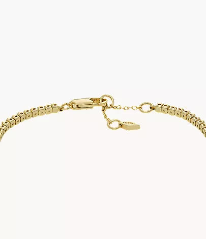 Ellis Pavé Glitz Gold-Tone Brass Tennis Chain Bracelet