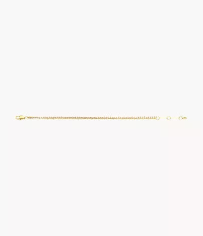 Ellis Pavé Glitz Gold-Tone Brass Tennis Chain Bracelet