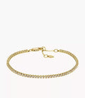 Ellis Pavé Glitz Gold-Tone Brass Tennis Chain Bracelet