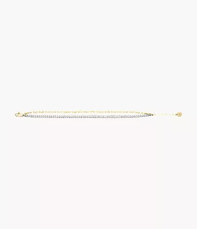 Heritage D-Link Glitz Two-Tone Stainless Steel Tennis Bracelet