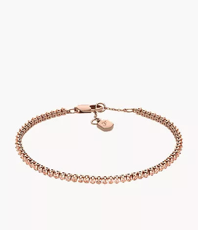 Ellis Pavé Glitz Gold-Tone Brass Tennis Chain Bracelet G3