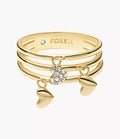Sutton Heartbeat Gold-Tone Brass Prestack Ring