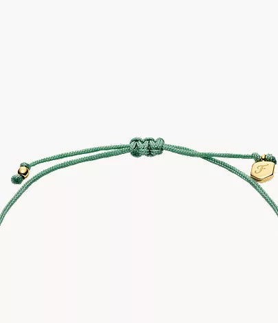 Sutton Mini Moments Seafoam Green Gold-Tone Brass Fish Bracelet