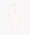 Heritage Pearl D-Link Gold-Tone Brass Multi-Strand Necklace