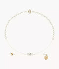 Sutton Mini Moments White Acrylic Pearl Beaded Rondelle Bracelet