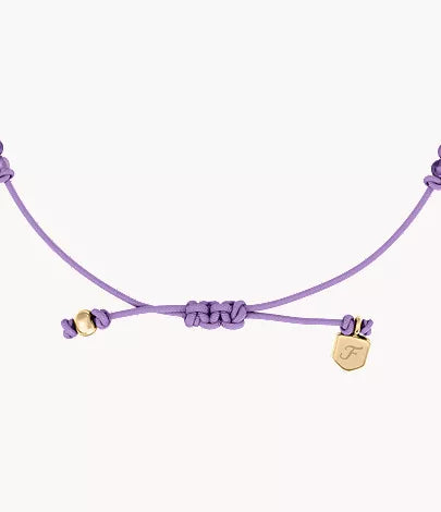 Sutton Mini Moments Purple Beaded Infinity Bracelet