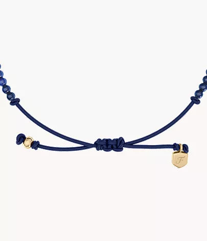 Sutton Mini Moments Blue Beaded Crescent Moon Bracelet