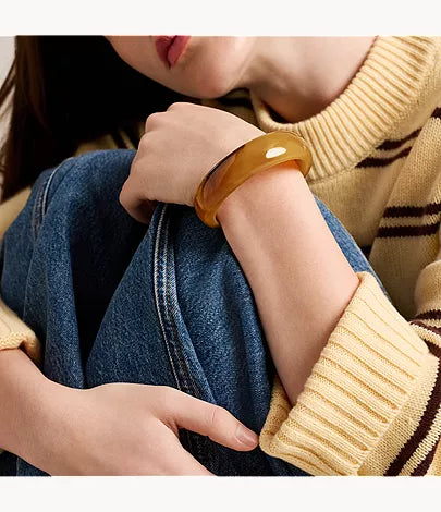 Resin Collection Amber Bangle Bracelet