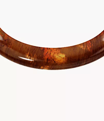 Resin Collection Brown Bangle Bracelet