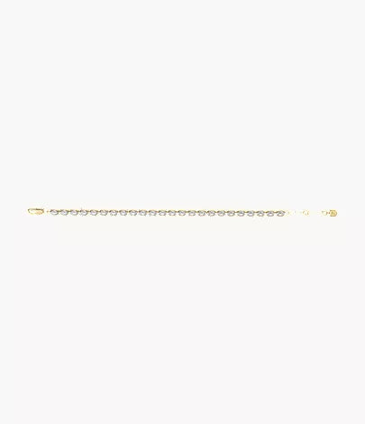 Ellis Pavé Glitz Gold-Tone Brass Tennis Chain Bracelet