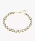 Ellis Pavé Glitz Gold-Tone Brass Tennis Chain Bracelet