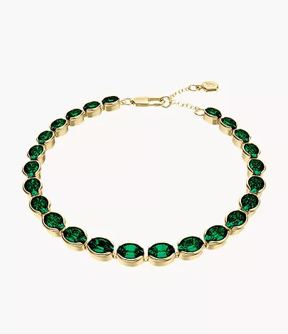 Ellis Pavé Glitz Gold-Tone Brass Tennis Chain Bracelet
