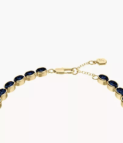 Ellis Pavé Glitz Gold-Tone Brass Tennis Chain Bracelet