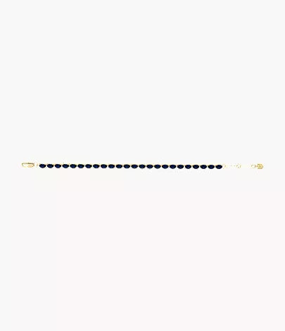 Ellis Pavé Glitz Gold-Tone Brass Tennis Chain Bracelet