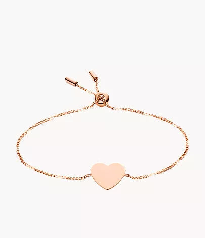 Ellis Heart Rose Gold-Tone Steel Bracelet