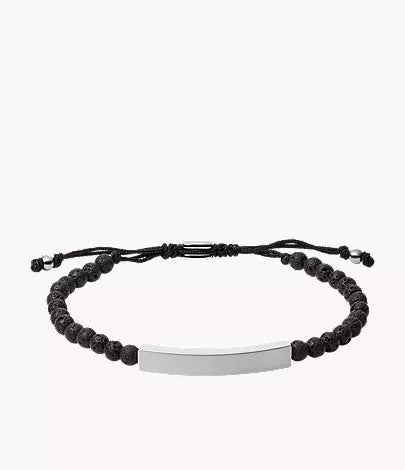 Ellis Plaque Lava Stone Bracelet