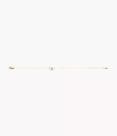 Sutton Radiant Wings White Mother-of-Pearl Butterfly Chain Bracelet