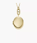 Heritage Gold-Tone Stainless Steel Chain Necklace