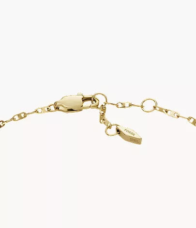 Heritage D-Link Gold-Tone Stainless Steel Chain Bracelet