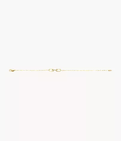 Heritage D-Link Gold-Tone Stainless Steel Chain Bracelet