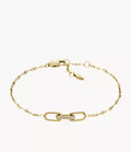 Heritage D-Link Gold-Tone Stainless Steel Chain Bracelet