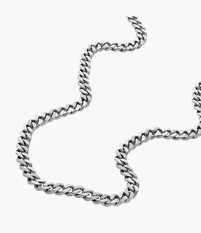 Harlow Linear Texture Chain Stainless Steel Necklace