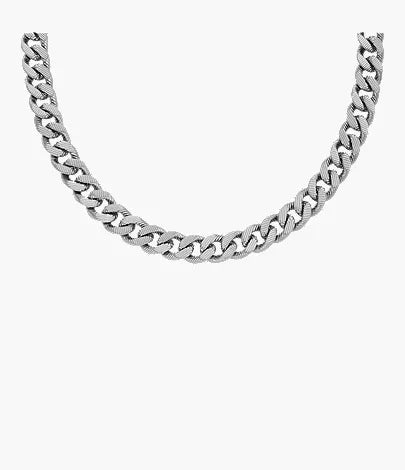 Harlow Linear Texture Chain Stainless Steel Necklace