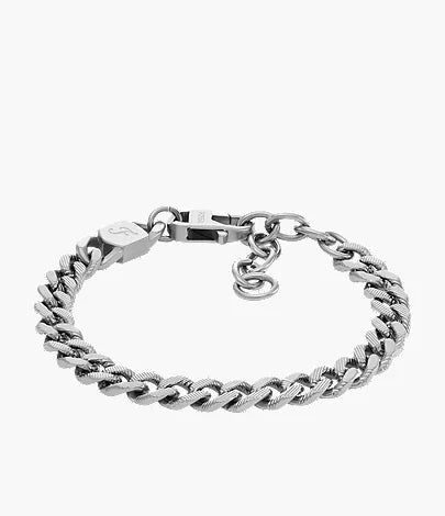 Harlow Linear Texture Chain Stainless Steel Bracelet