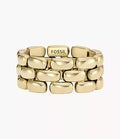 Arden Watch Links Gold-Tone Stainless Steel Band Ring