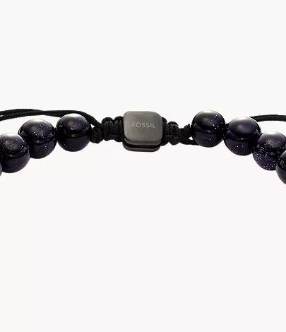 Galaxy Beads Navy Reconstructed Sandstone Beaded Bracelet