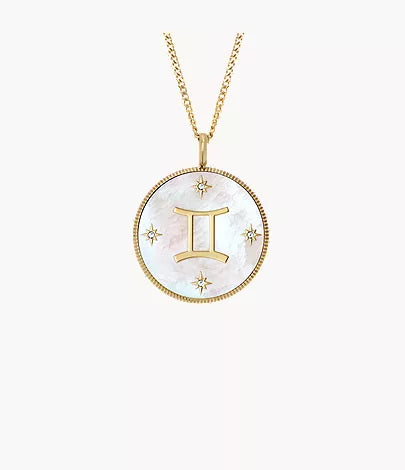 Aries Sutton Zodiac Gold-Tone Stainless Steel Red Carnelian Pendant Necklace O1