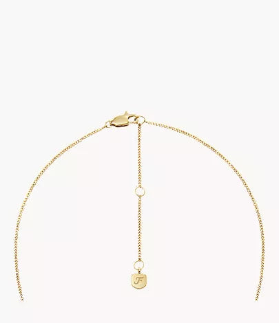 Libra Sutton Zodiac Gold-Tone Stainless Steel Pink Mother-of-Pearl Pendant Necklace