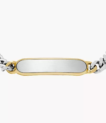 Ellis Two-Tone Stainless Steel ID Bracelet