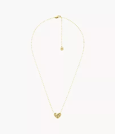 Sadie All My Love Gold-Tone Stainless Steel Heart Pendant Necklace