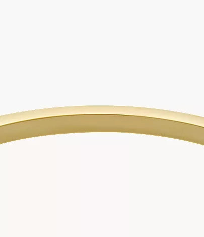 Ellis Pavé Glitz Gold-Tone Stainless Steel Bangle Bracelet