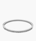 Ellis Pavé Glitz Gold-Tone Stainless Steel Bangle Bracelet S1
