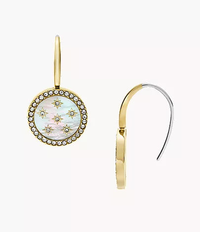 Merrit Northlight Collection Gold-Tone Stainless Steel Drop Earrings