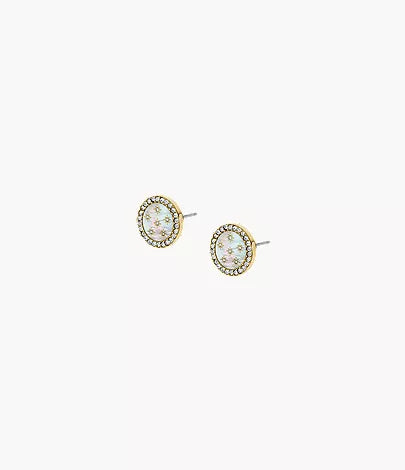 Merrit Northlight Collection Gold-Tone Stainless Steel Stud Earrings