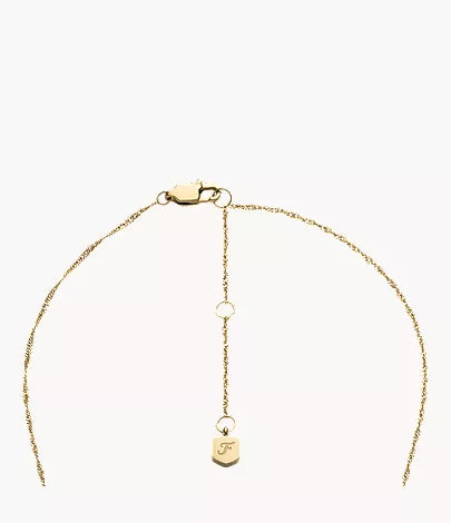 Sutton Shaky Glitz Gold-Tone Stainless Steel Moon and Star Pendant Necklace