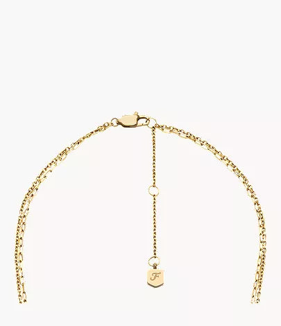 Ellis Shaky Glitz Gold-Tone Stainless Steel Multi-Strand Necklace