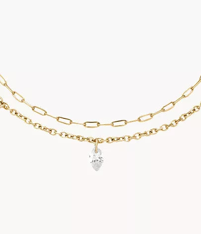 Ellis Shaky Glitz Gold-Tone Stainless Steel Multi-Strand Bracelet
